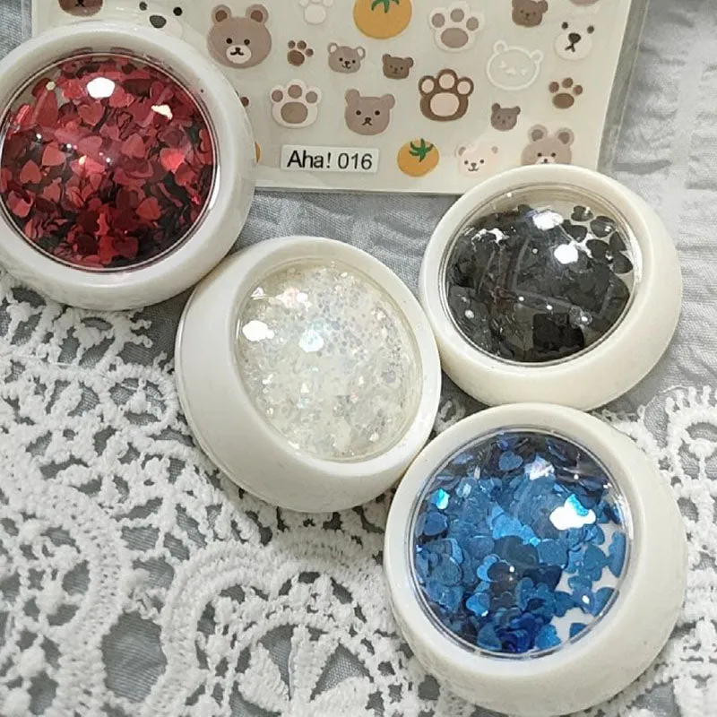 Party Glitter Sweetheart Nail Applique
