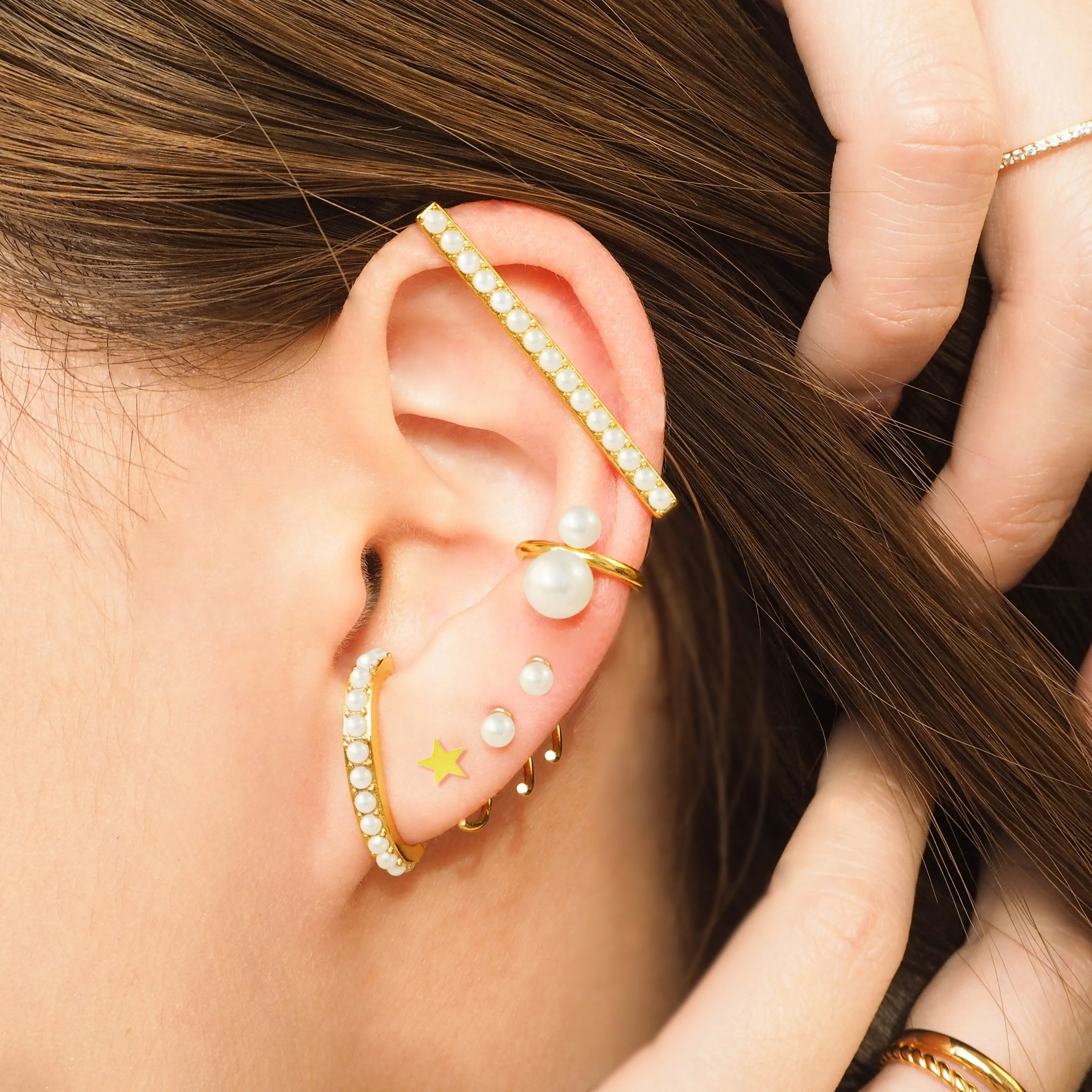 Pearls Industrial Cuff