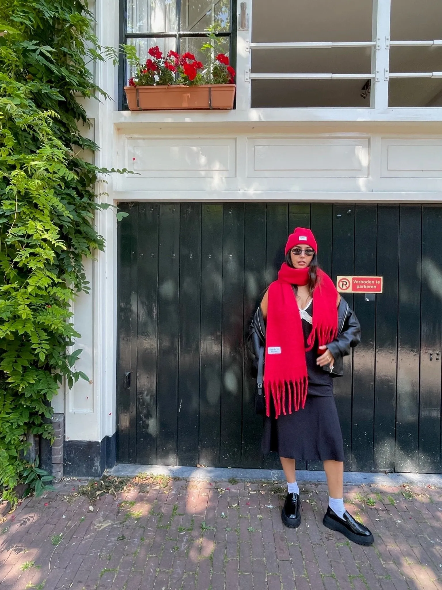 Poppy Red Scarf