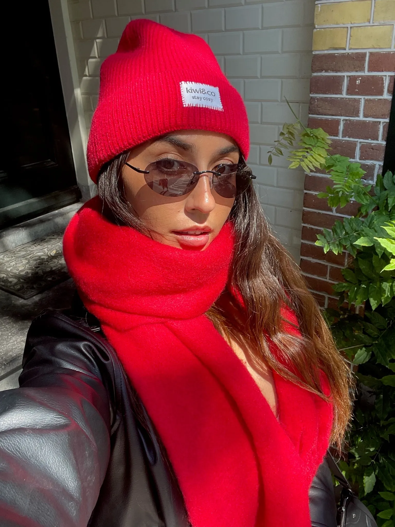 Poppy Red Scarf