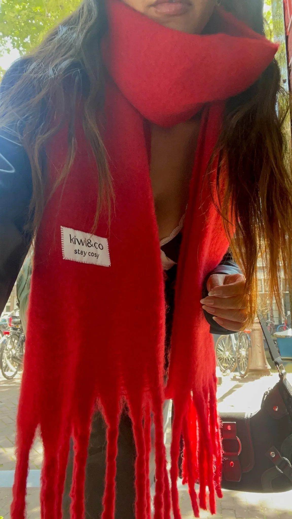 Poppy Red Scarf