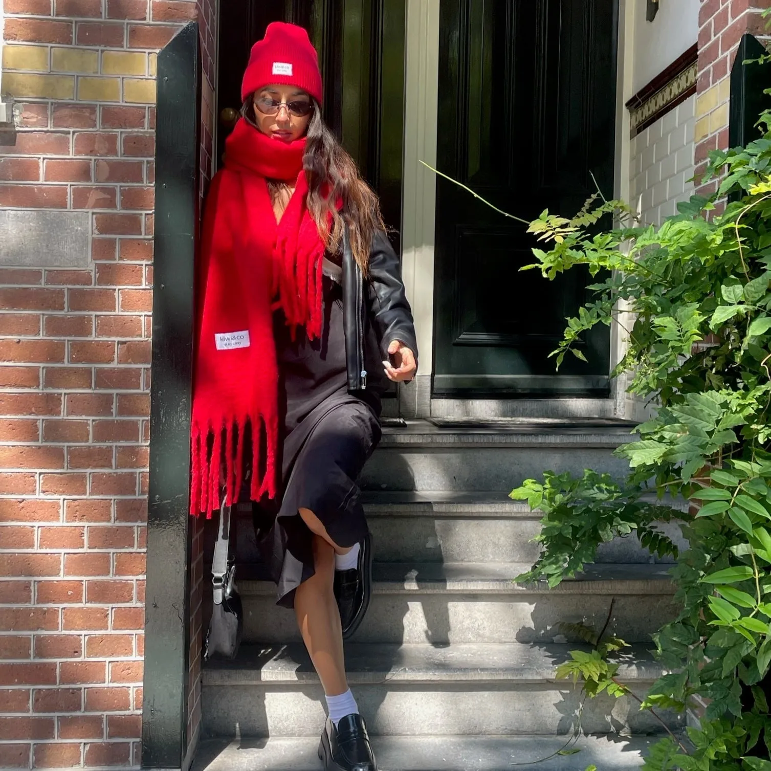 Poppy Red Scarf