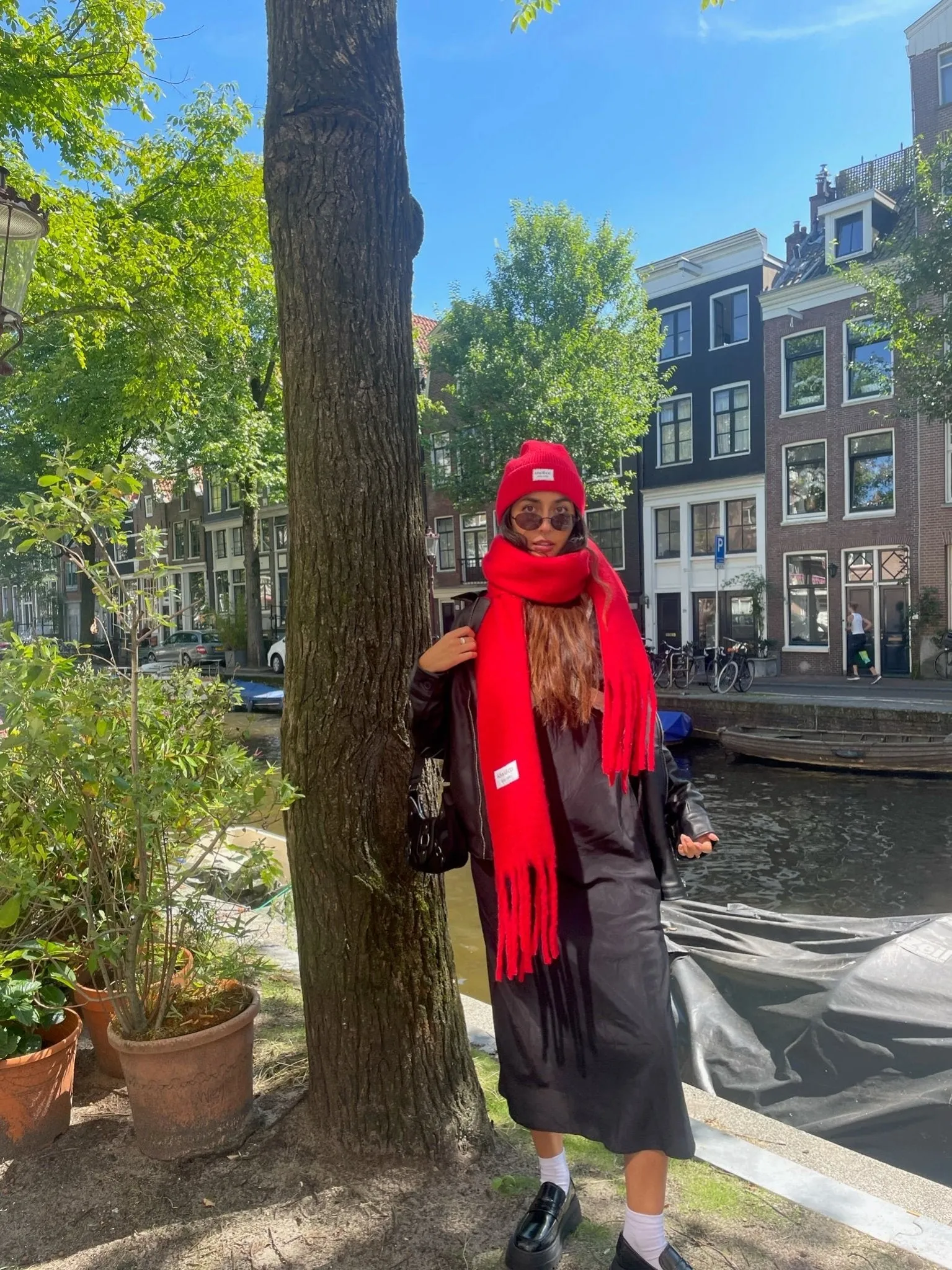 Poppy Red Scarf