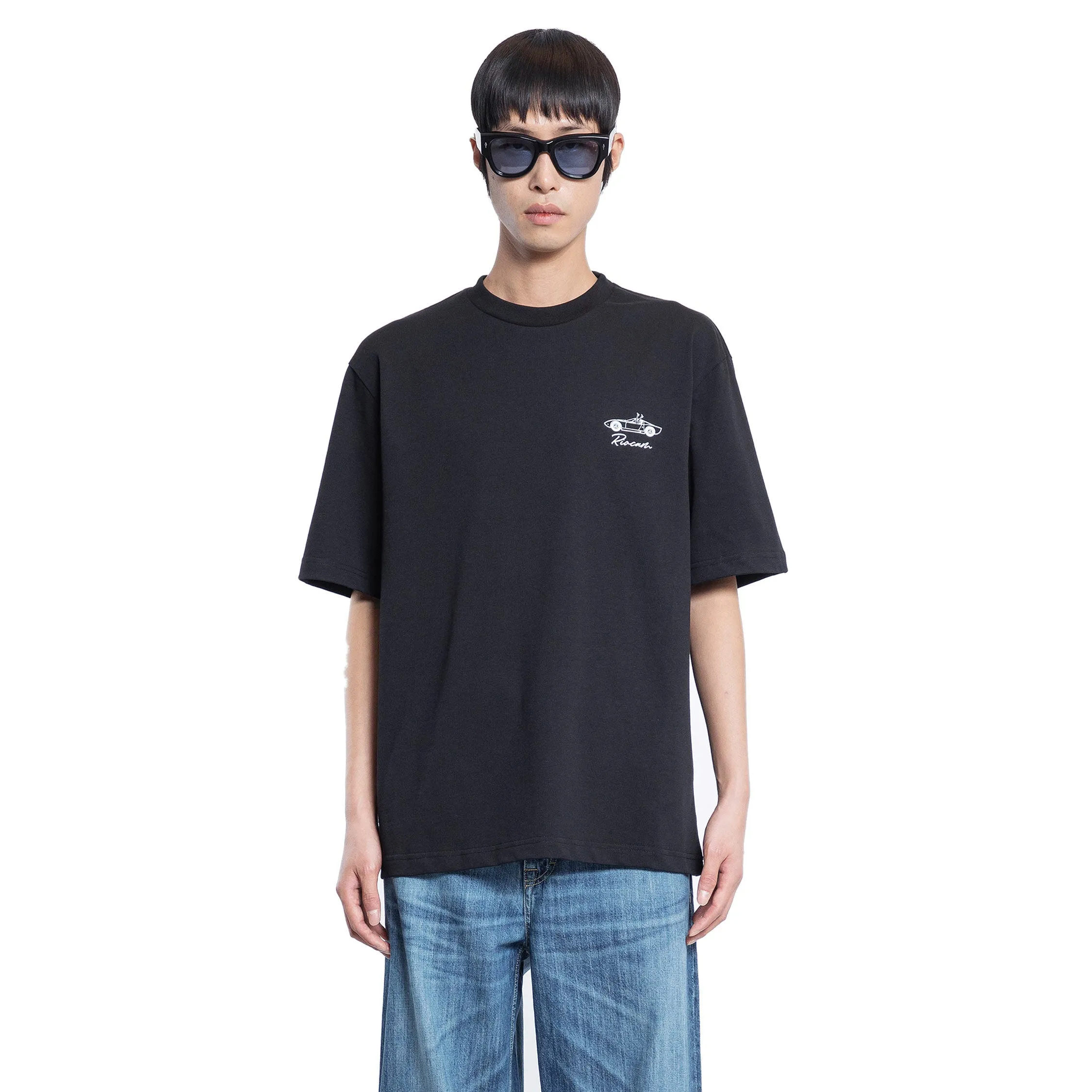 RIOCAM MAN BLACK T-SHIRTS & TANK TOPS