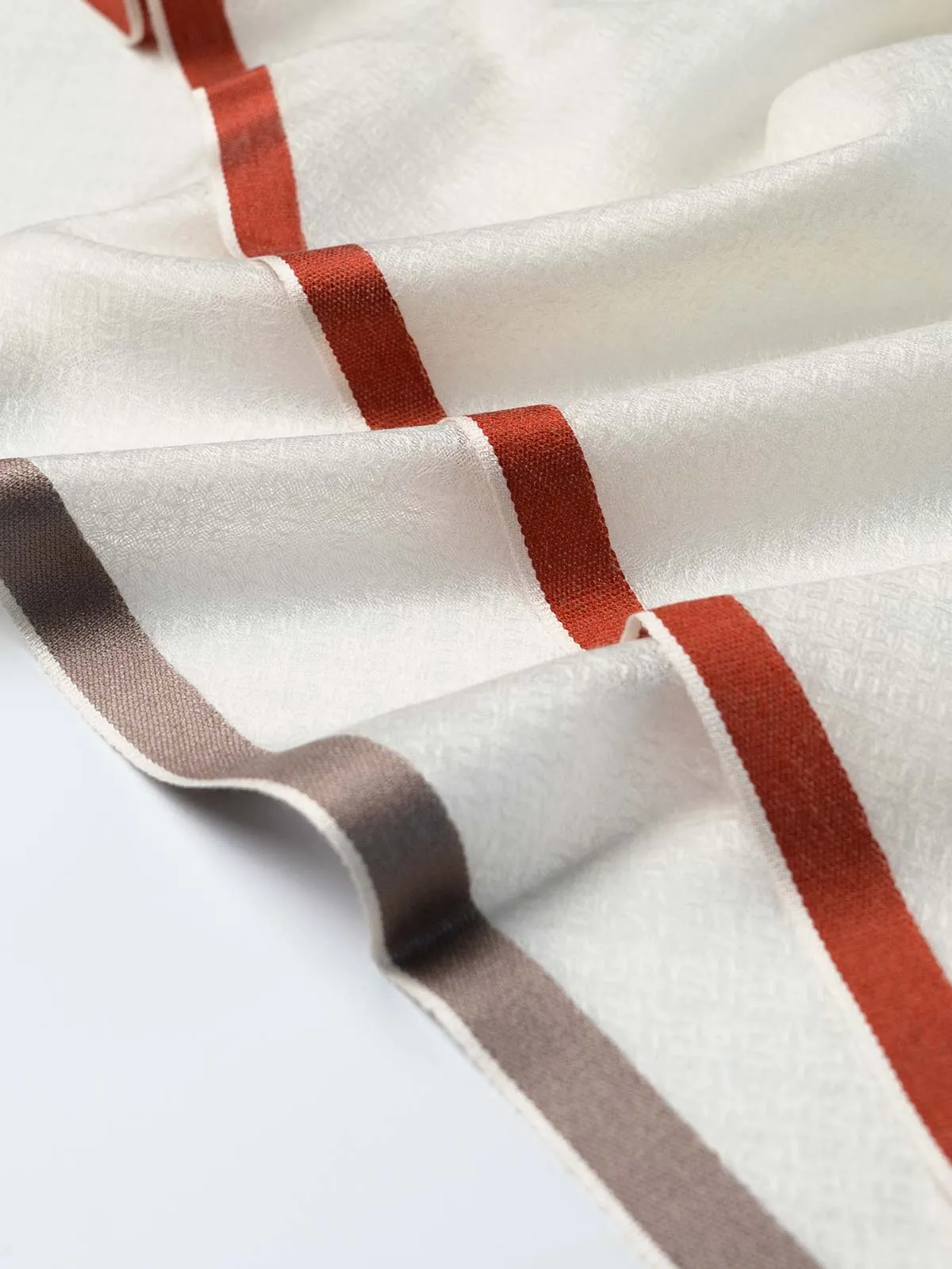 Square - Featherlight White Cashmere Scarf