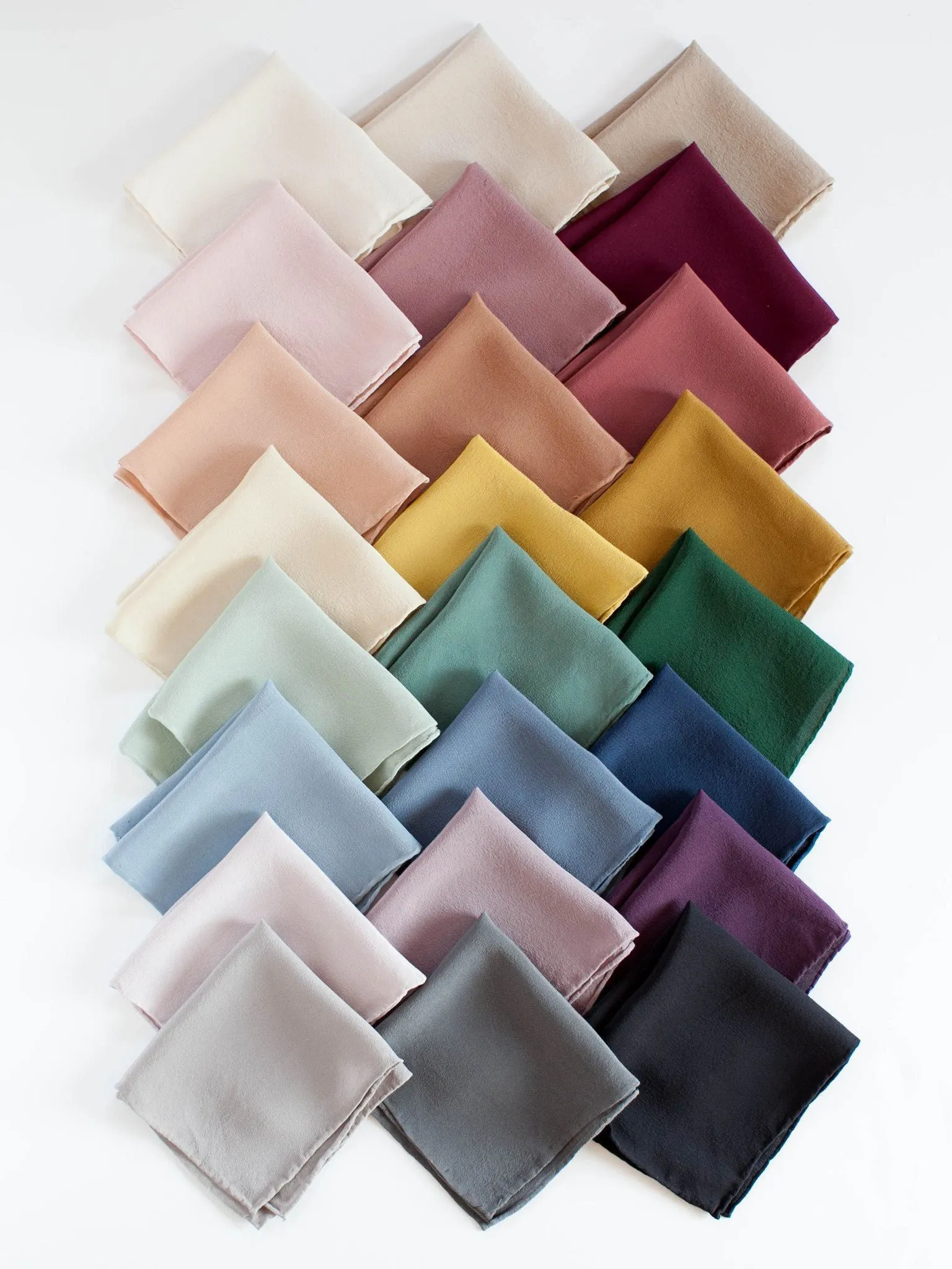 'The Hankie' Washable Silk Scarf in Blush