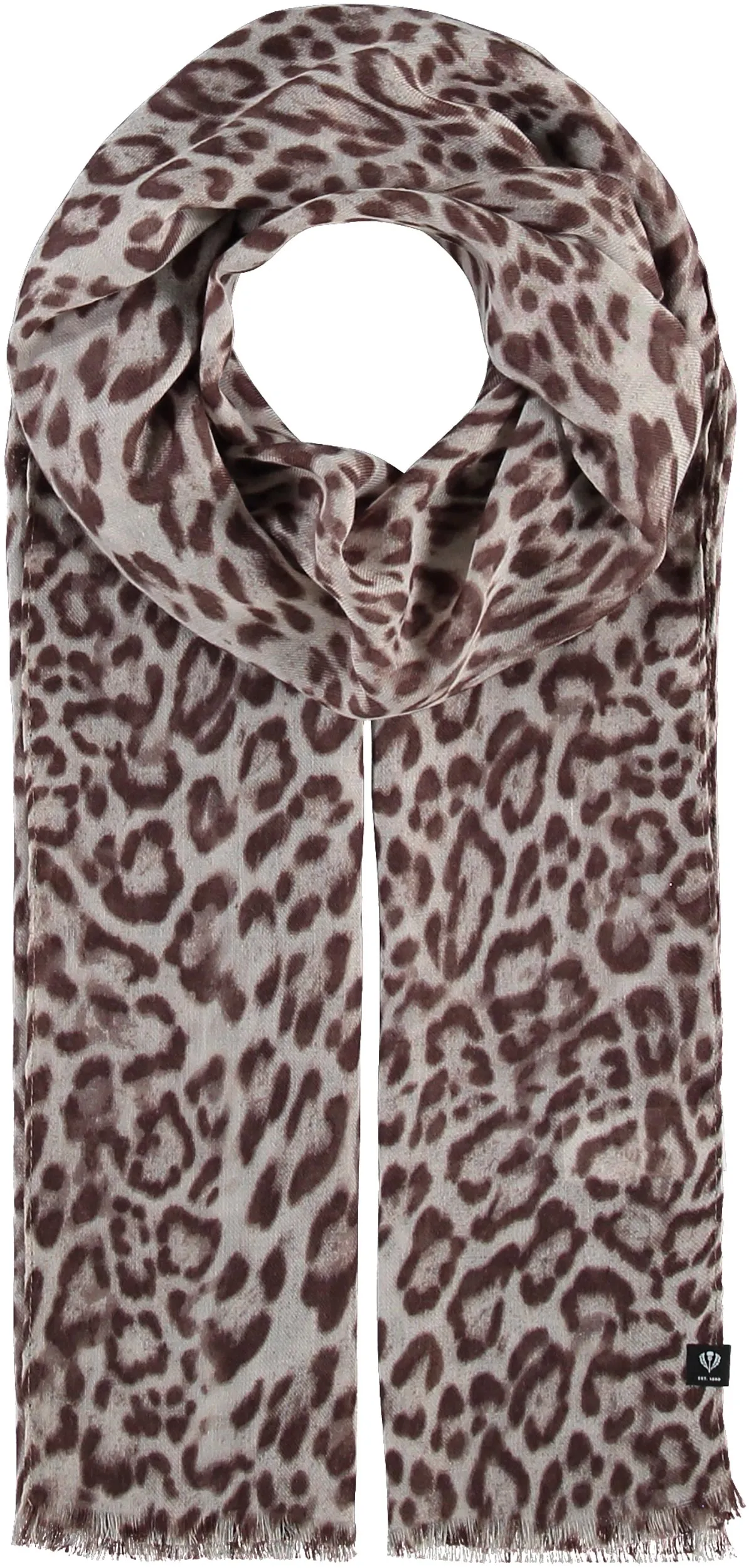 Traditional Leopard Polyester Print Scarf
