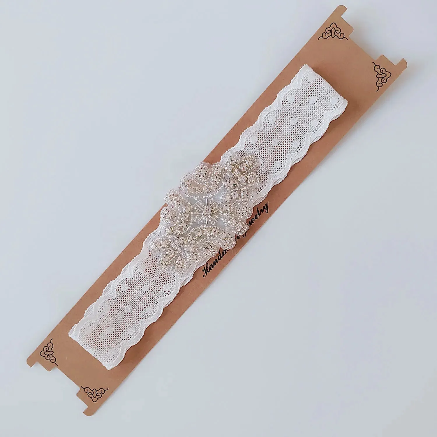 White Women Crystals Sequins Wedding Garters Sexy  Lace Garters for Women/Bride Thigh Ring Bridal Leg Garter Bride Accessories