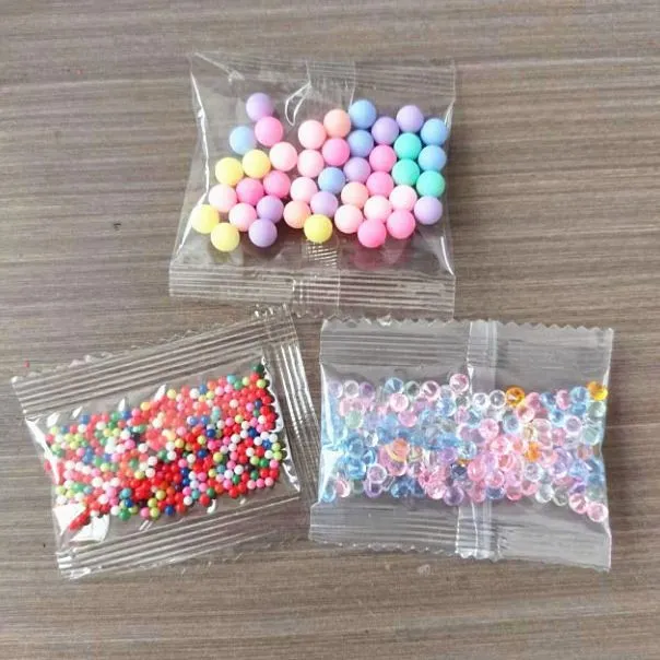 Wholesale 10pcs 5mm Plastic Bagged Simulation Broken Candy Broken Sequins Empty Tube Pen Diy Jewelry Accessories