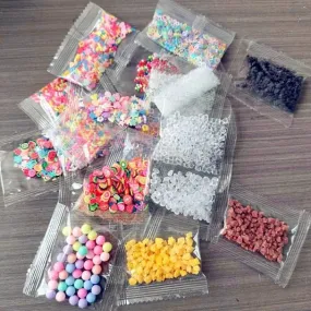 Wholesale 10pcs 5mm Plastic Bagged Simulation Broken Candy Broken Sequins Empty Tube Pen Diy Jewelry Accessories