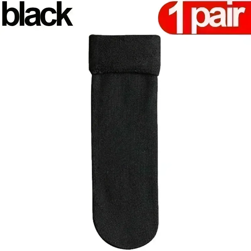 Women Men Winter Socks Warm Thicken Thermal Snow Boots Floor Socks Soft Velvet Cashmere Sock Sleep Solid Color Home Floor Socks