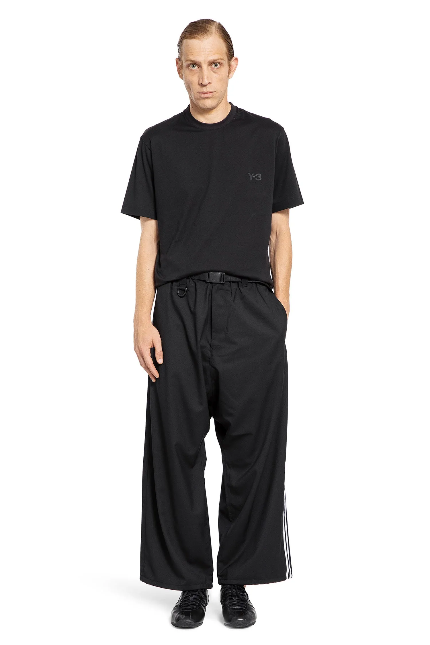 Y-3 MAN BLACK T-SHIRTS & TANK TOPS